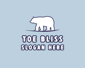 Polar Bear Wildlife logo design