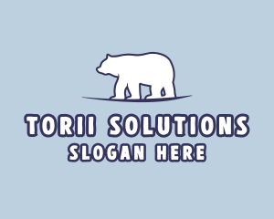 Polar Bear Wildlife logo design