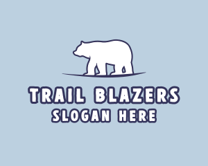 Polar Bear Wildlife logo design