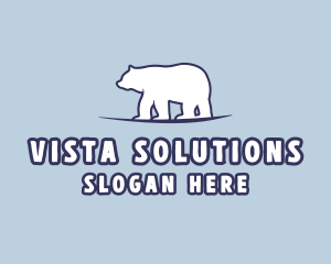 Polar Bear Wildlife logo design