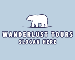 Polar Bear Wildlife logo design