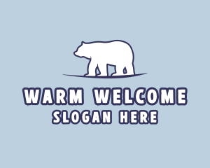 Polar Bear Wildlife logo design