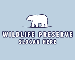 Polar Bear Wildlife logo design