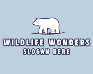 Polar Bear Wildlife logo design