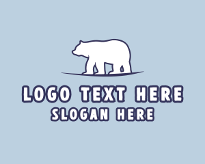 Polar Bear Wildlife Logo