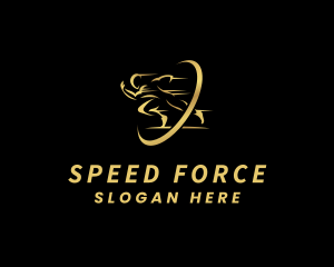 Speed Running Marathon logo design