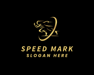 Speed Running Marathon logo design