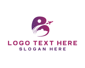 Outer Space - Space Rocket Astronomy logo design