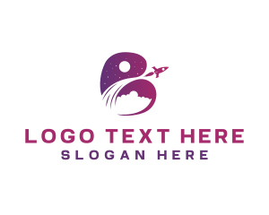 Launch - Space Rocket Astronomy logo design