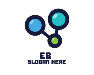 Colorful Modern Molecule Logo