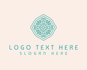 Decorative - Vine Floral Emblem logo design