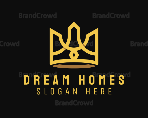 Golden Premium Crown Logo