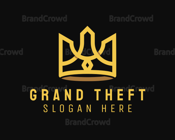 Golden Premium Crown Logo