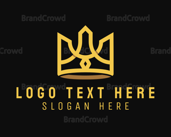 Golden Premium Crown Logo