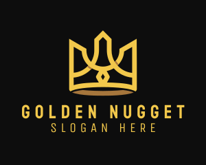 Golden Premium Crown  logo design