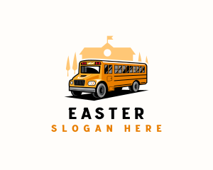School Bus Shuttle Logo