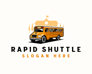 Shuttle - School Bus Shuttle logo design
