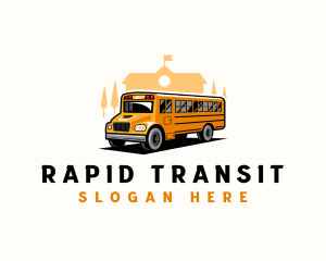 Shuttle - School Bus Shuttle logo design