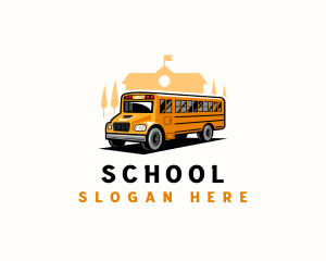 School Bus Shuttle logo design