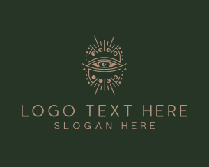 Fortune Telling - Eye Boho Astrology logo design