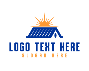Holding - Blue Roof Sunset logo design
