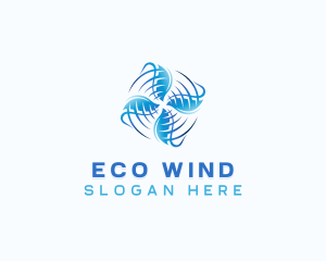 HVAC Wind Propeller logo design