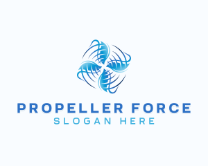 Propeller - HVAC Wind Propeller logo design