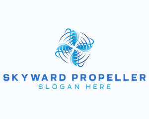 HVAC Wind Propeller logo design