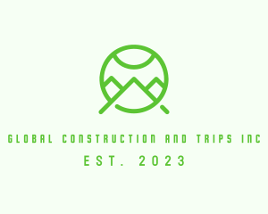 Trip - Green Mountain Letter A logo design