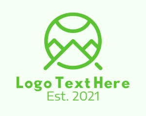 Green Mountain Letter A Logo
