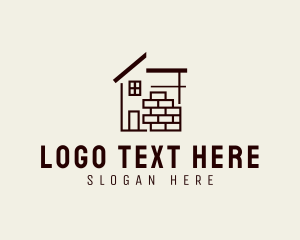 Leasing - Construction Brick House logo design
