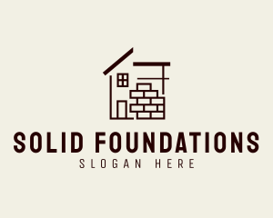 Construction Brick House Logo