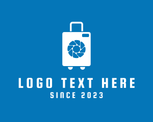 Travel Blogger - Luggage Camera Photography logo design