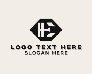 Letter E - Hexagon Business Letter E logo design