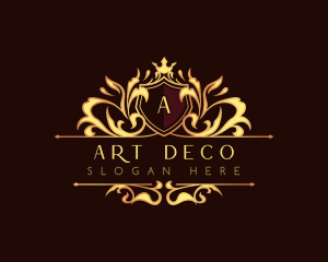 Deco - Crest Royalty Ornament logo design