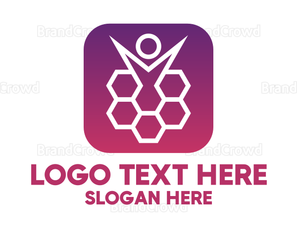 Purple Human Hive Logo