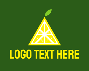 Fruit Tea - Triangle Lemon Fruit logo design