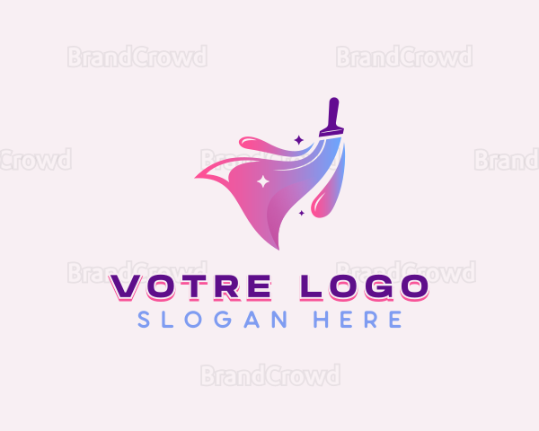 Painter Brush Painting Logo