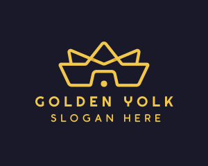 Golden Crown Boutique logo design