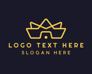 Glam - Golden Crown Boutique logo design