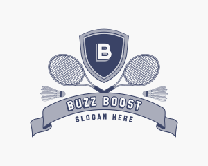 Sports Badminton Tournament logo design