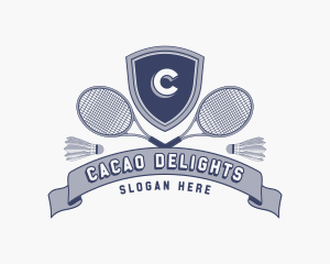 Sports Badminton Tournament logo design