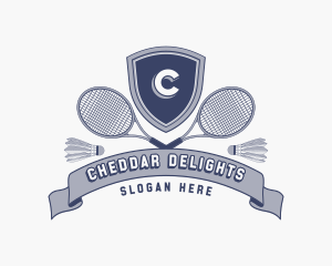 Sports Badminton Tournament logo design