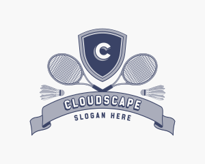 Sports Badminton Tournament logo design