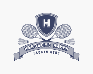 Sports Badminton Tournament logo design