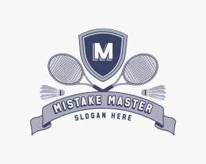 Sports Badminton Tournament logo design