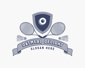 Sports Badminton Tournament logo design