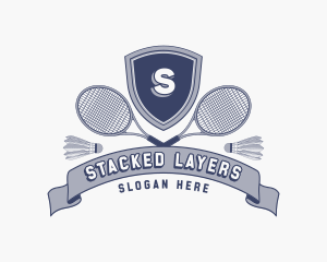 Sports Badminton Tournament logo design