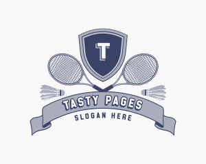 Sports Badminton Tournament logo design