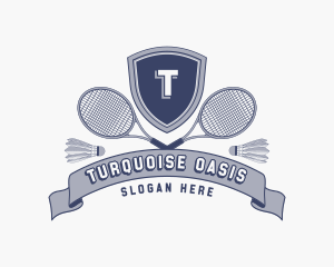 Sports Badminton Tournament logo design